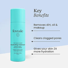 Foxtale Hydrating Cleanser And Make-Up Remover, With Hyaluronic Acid (100ml)