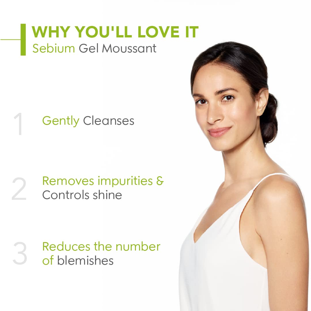 Bioderma Cleanser - Sebium Gel Moussant - Acne Defence Cleanser For Oily Acne Prone Skin