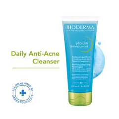 Bioderma Cleanser - Sebium Gel Moussant - Acne Defence Cleanser For Oily Acne Prone Skin